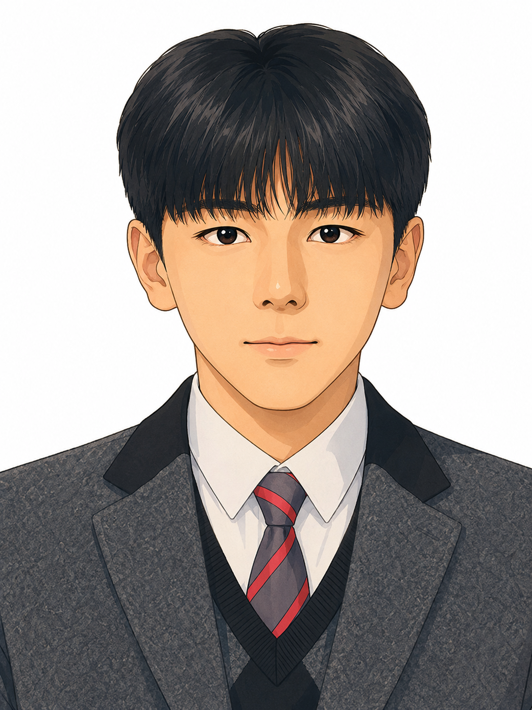 MSJ를 표현한 일러스트 초상화